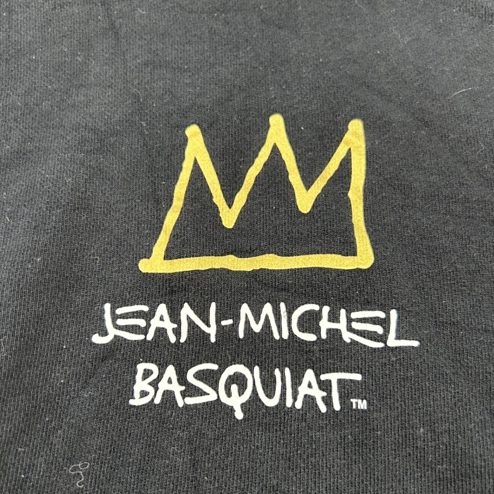 Jean-Michel Basquiat Crown Hoodie UT Uniqlo Black NYC Pop Icons Graphic - Picture 9 of 10